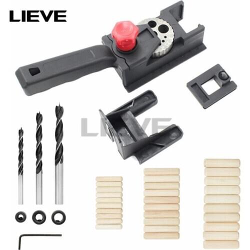 38pcs/set DIY Woodworking Locator Pocket Hole Cutter Drill Guide Wood Tenon Set Oblique Drill Kit For Pocket Hole Cutter