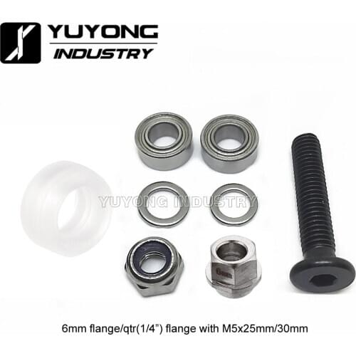 Adjustable CNC clear Polycarbonate Xtreme Mini v wheel kits with Eccentric Spacers for v-slot rail