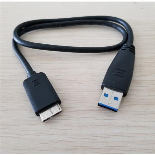 NEW 45cm usb 3.0 micro 10 pin data transfer short cable for WD for Hitachi for Toshiba for Seagate external hard drive