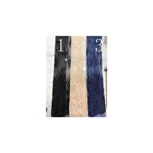 New pattern 5yards/bag 3colors st612# good quality sequin tulle mesh lace fabric for bridal wedding dress/sawing