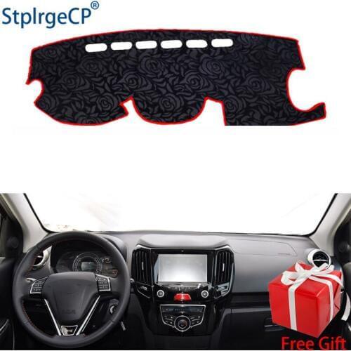 Latest Rose Pattern Non-slip Car Dashboard Cover Dash Mat Pad DashMat ANti-UV Car Sticker for great wall M4 2012-2015 Styling