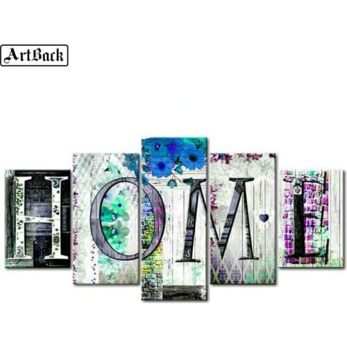Sale 16 style diamond painting home sweet home 5d full square drill love icon diamond embroidery 5 spell painting 2019 new