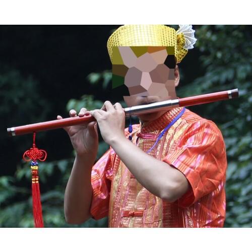 Detachable high-grade rosewood BA WU flute Bawu G/F tone adjustable music instruments