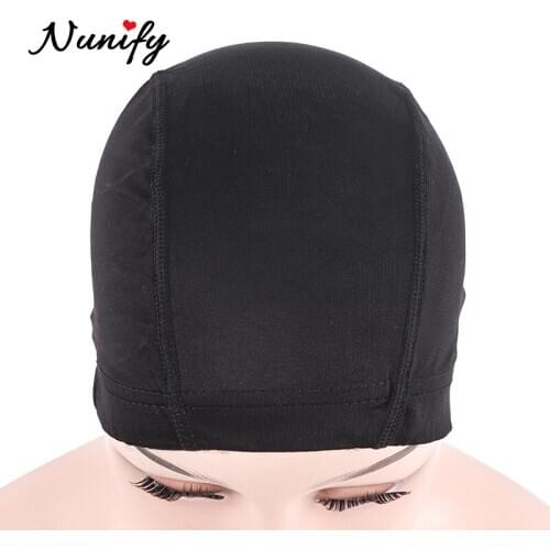 Nunify 1pcs Glueless Hair Net Wig Liner Cheap Wig Caps For Making Wigs Spandex Net Elastic Dome Wig Cap Elastic Hair Bands