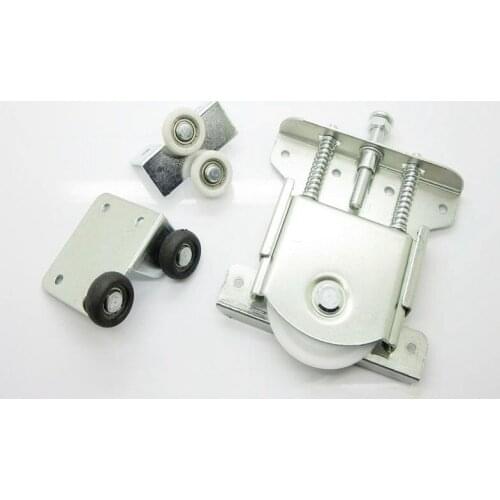 Heavy Wardrobe Sliding Door Pulley Hanging Wheel Cabinet Sliding Door Roller Surface Mounted Wheel Track Slot Accessories