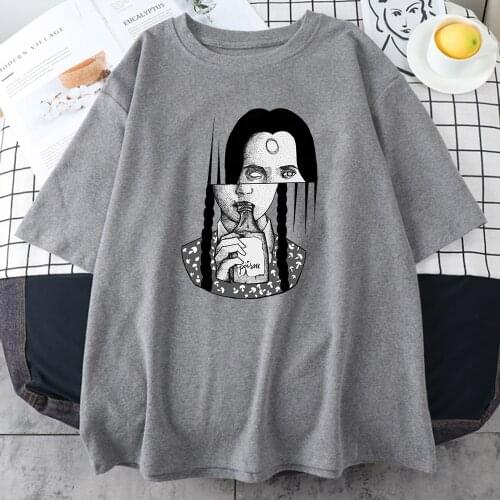 Poisonous Cool Character Print Womens T Shirts 2021 Summer Hot Sale T Shirt Loose Style Street Shirt O-Neck Trendy Women T-Shirt
