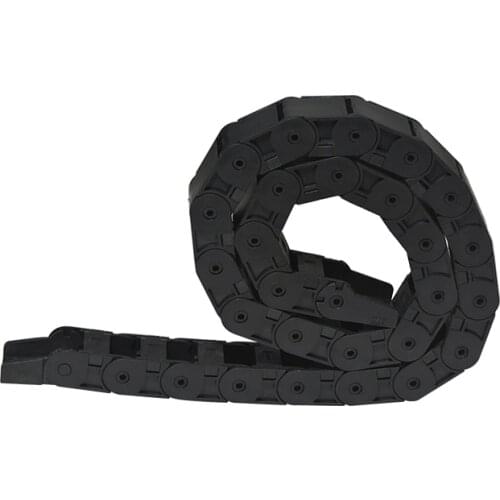 1pcs half closure inner can open drag chain plastic 18mmx37mm with end connectors L 1000m engraving machine cable