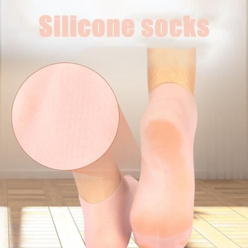 2021 New Arrivals Silicone Foot Care Socks Anti Cracking Moisturizing Gel Heel Socks Cracked Foot Skin Care Protectors Spa Use