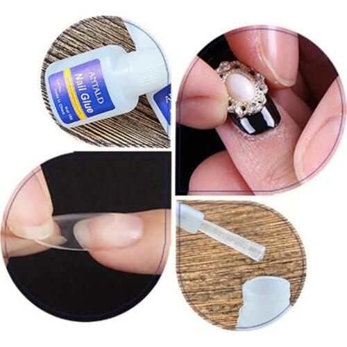 3pcs Nail Tip Glue - Adhesive Super Bond For Acrylic Nails Tips - 10g for each glue