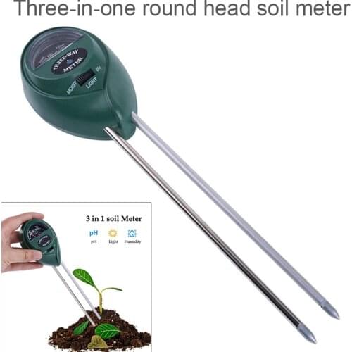 3 In 1 Soil Water Moisture PH Meter Acidity Humidity Sunlight Illumination PH Test Crop Plant Flower Light Tester Instruments