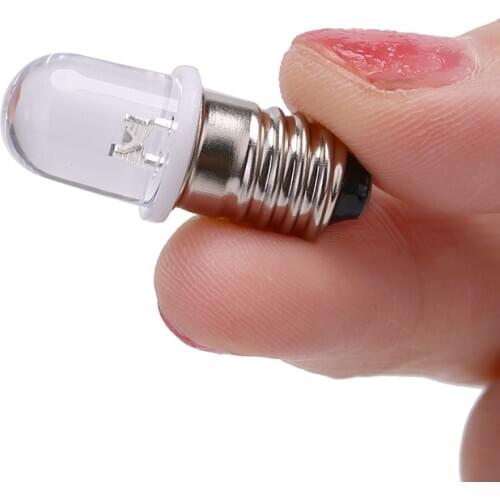5 Pcs/lot E10 Led Bulb E10 DC 3V 4.5V Instrument Bulb E10 Indicator Bulb Old Fashioned Flashlight Bulb 2.8cm x 1cm NEW