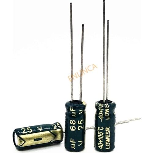 25V 68UF 5*11 high frequency low impedance aluminum electrolytic capacitor 68uf 25v 20