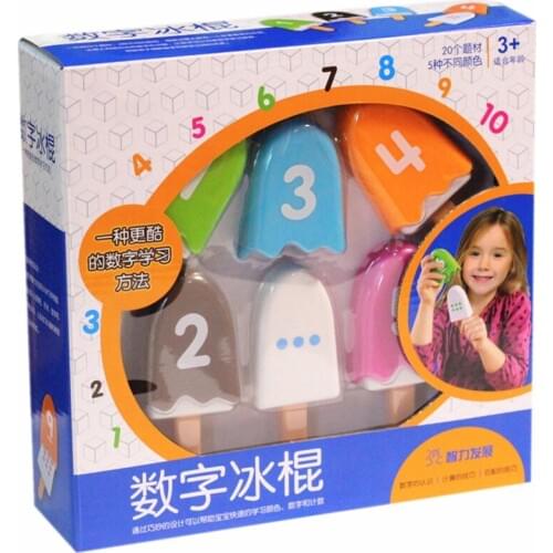 Digital Ice Candy Ice Cream Number Match Game Toy Early Education Parent-Child Interactive Toys For Kid Baby Toddler L4MC