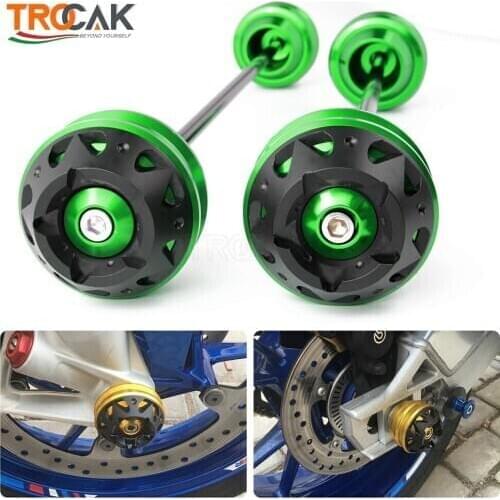 For Kawasaki Z900 Z 900 2017 2018 2019 Motorcycle Front & Rear Axle Fork Sliders Wheel Protector