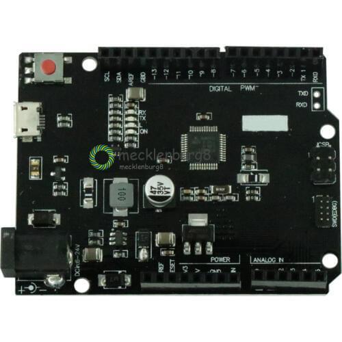 For Wemos D1 USB SAMD21 M0. 32-bit ARM Cortex M0 Core. Compatible with Arduino Zero, for Arduino M0. Form R3