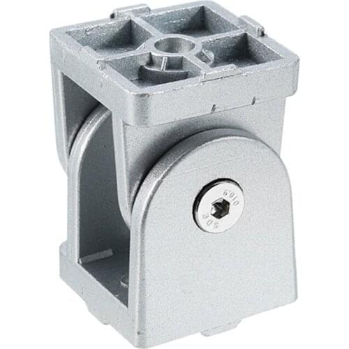 2pcs 1pcs Zinc Alloy Flexible Pivot Joint Connector for Aluminum Extrusion Profile 2020 3030 4040 Series Slot 6/8mm