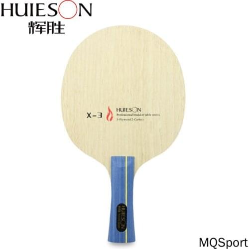 Huieson 7 Ply Hybrid Carbon Table Tennis Racket Blade Soft Limba Surface Big Central Candlenut Blade for Loop killing Player X3