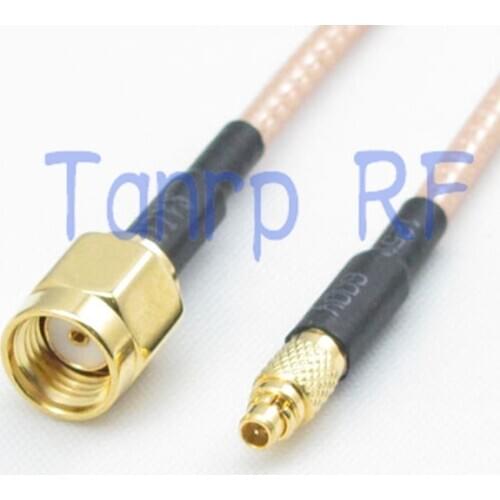 50CM Pigtail coaxial jumper cable RG316 extension cord 20in MMCX male plug to RP SMA male RF adapter connector
