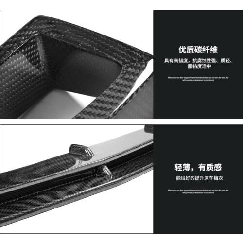 Lively2021 Fit For 15-17 Mercedes Benz Cls Amg Bar Mounted Carbon Fiber Front Lip + Tuyere Kit Car Modification Spoiler