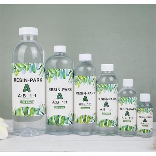 AB Crystal Epoxy Resin Glue Small Bottle 1:1 AB 1 Set Resin Molds Silicone Mold High Adhesive 50g/100g/200g/250g/500g
