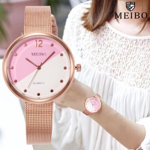 MEIBO Ladies Gold Watch