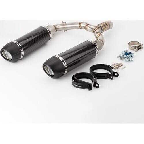 Motorcycle modified exhaust pipe GSR400 GSR600 BK400 BK600 modified GSR400 exhaust with middle Link Pipe suit