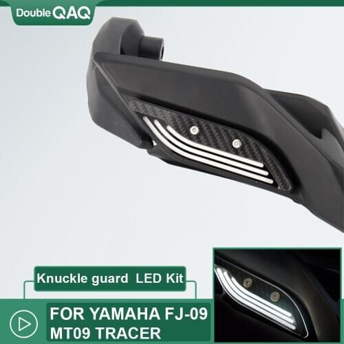 Motorcycle Hand Protection Turn Signal Light Knuckle Guard Kit LED For YAMAHA FJ-09 MT-09 TRACER 2014-2017 2015 2016