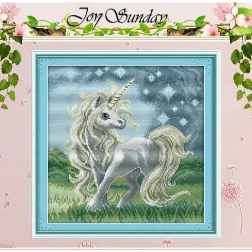 Beautiful Unicorn Counted Cross Stitch 11CT 14CT Cross Stitch Set Wholesale Animals Cross-stitch Kits Embroidery Needlework