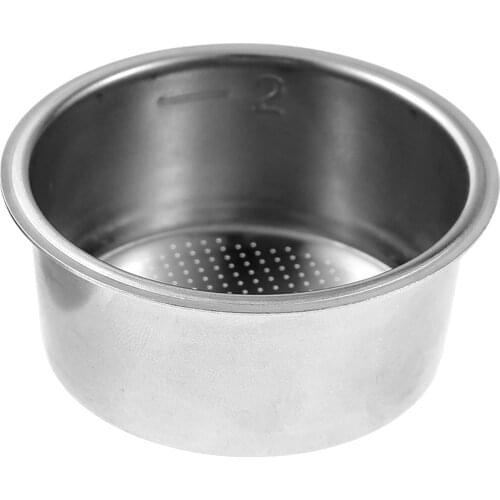 Single Layer Cup Filter Stainless Steel Coffee Machine Strainer Bowl Reusable Coffee Filter Fit for Home Office Coffee Supplies
