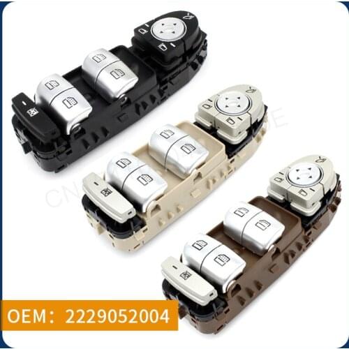 OEM 2229052004 applies to Mercedes-Benz S-Class W222(13-20)/Maybach S-Class X222(2014-) year model left front lifter switch