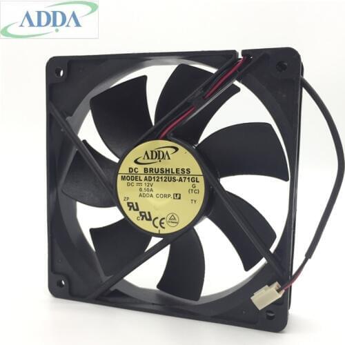 Original FOR ADDA 12V 0.50A 12CM AD1212US-A71GL 12025 air volume chassis fan cooling fan
