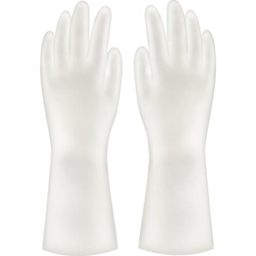 Dish Washing Gloves for Female Waterproof Rubber Latex Kitchen Durable Cleaning Household Chores Washing Dishes Gloves