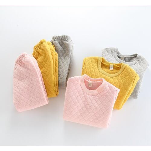Baby Pajamas 2019 Childrens Warm Home Clothes Baby Autumn and Winter Pajama Set Clothing New Boys and Girls Two-piece Sleepwear