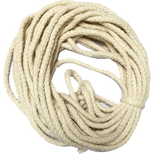New Hot 10 Meters White DIY Braided Pure Cotton Rope Cord String for Clothing Handmade 5mm Craft Supplies Clothes Decoration