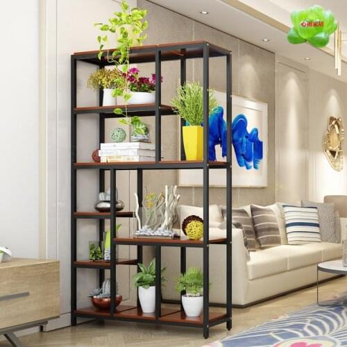 Living Room Porch Partition Wrought Iron Flower Frame Fleshy Bonsai Fish Tank Frame Multi-function Display Partition Displa
