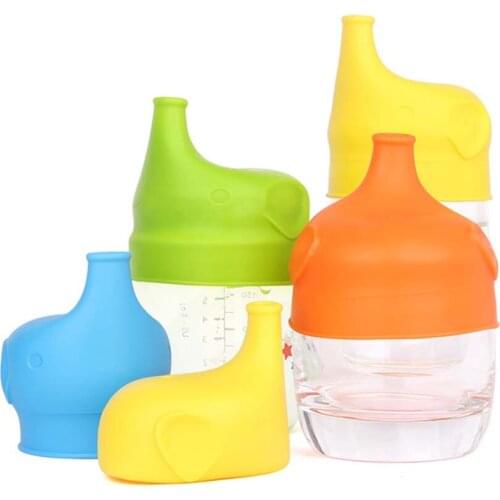 Silicone Sippy Lids for Baby Drinking Cup Converts Any Cup or Glass to a Sippy Cup Makes Drinks Spill Proof Reusable Durable