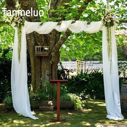 6Mx1.4M Fabric For Wedding Backdrops Party Ceremony Arch Drapery Venue Hanging Decorations Favors Vintage Outdoor Panel Decor