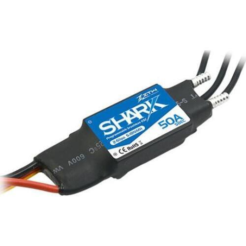 ZTW Shark 50A BEC Waterproof brushless ESC For Boat With Water-cooling System RC boat model
