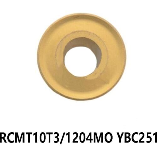 100% Orignal RCMT RCMT10T3MO RCMT1204MO YBC251 RCMT10T3 RCMT1204 Carbide Inserts Turning Tools processing Steel 10pcs/pcs