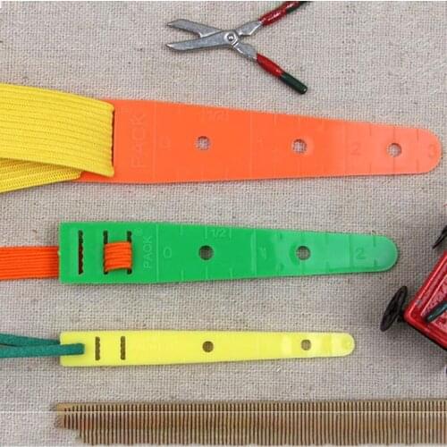 2Pcs Plastic Drawstring Threader Cited Clips Elastic Belt Wearing Rope Weaving Tool Bag Wrap Rope Wearing Sewing Accessory
