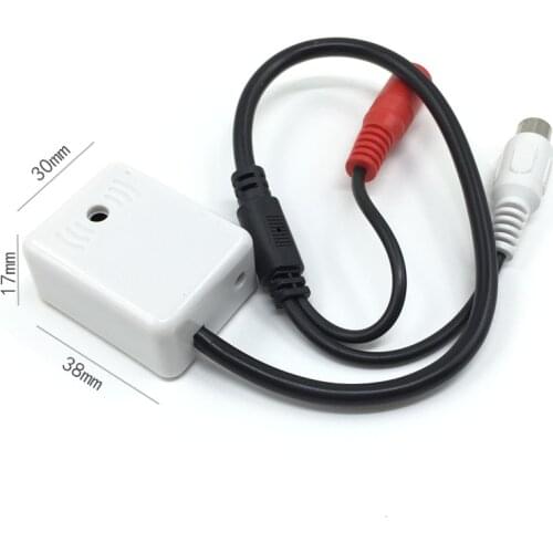 Audio Pick Up DC9-12V Power Wide Range Mic Audio Microphone CCTV Clear Sound Device for Camera DVR System