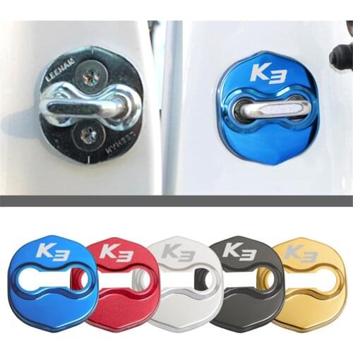Car Styling Auto Door Lock Cover Car Sticker Case For KIA K3 Forte 2014 2015 2017 2018 Car Accessories