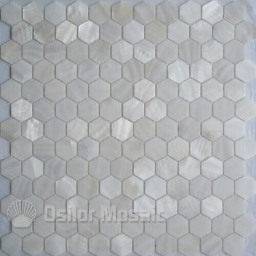 Free shipping white color 100% natural Chinese freshwater shell mother of pearl mosaic tile for bathroom decoration