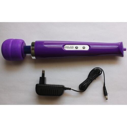 Cordless Rechargeable 10 Speed Magic Wand Massager AV Vibrator,HandHeld Full Body Massager 110-240V with US EU plugs
