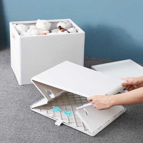 Household Dust-Proof Plastic Storage Box Toys With Lid Finishing Storage Box Car Dustproof And Waterproof Folding Storage Box