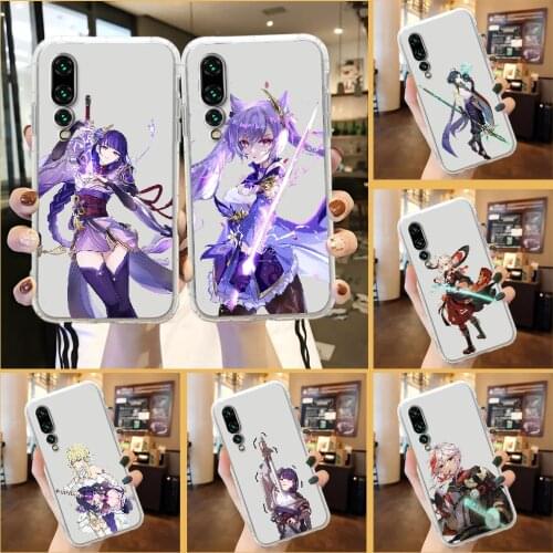 Genshin Impact Phone Case For Huawei P Mate P10 P20 P30 P40 10 20 Smart Z Pro Lite 2019 transparent pretty hoesjes fashion cover