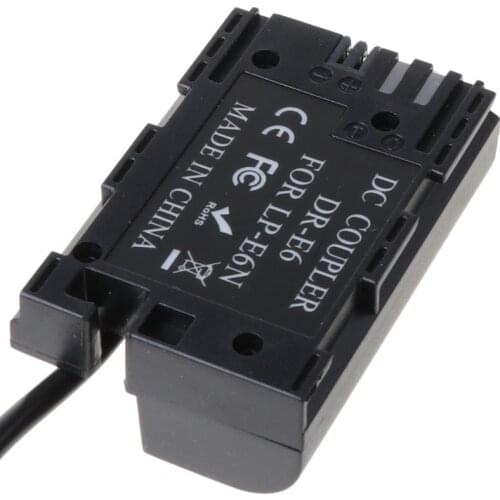 D-Tap To Lp-E6 Fully Decoded Dummy Battery Power Supply Adapter for -Canon 5D Ii/Iii/Iv 5Dsr 6D 6Dii 60D 70D Camera T84C
