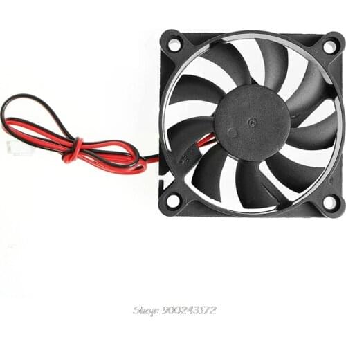 DC 12V 2-Pin 60x60x10mm PC Computer CPU System Sleeve-Bearing Cooling Fan 6010 O22 20 Dropship