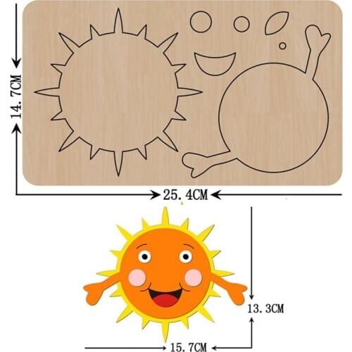 Spread Hands Sun Cutting Wood Dies DIY New Keychain Pendant Leather Bag Suitable For Common Die Cutting Machines on the Market