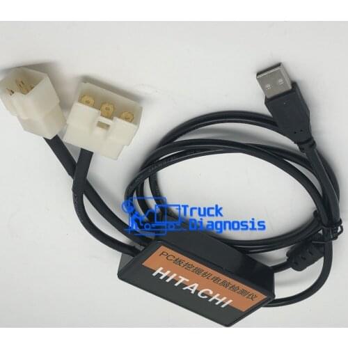 For hitachi 4pin and 6pin cont connectors cable Dr.ZX Excavator Diagnositc Cable